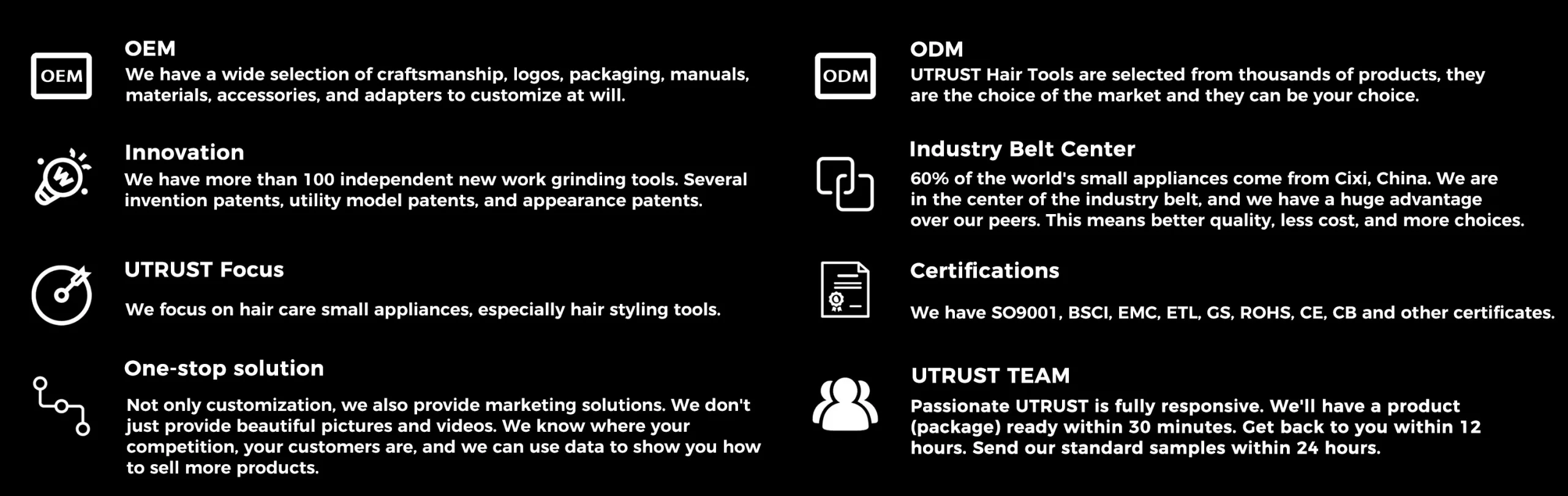 WHY UTRUST Hair Styling Tools Manufacturer