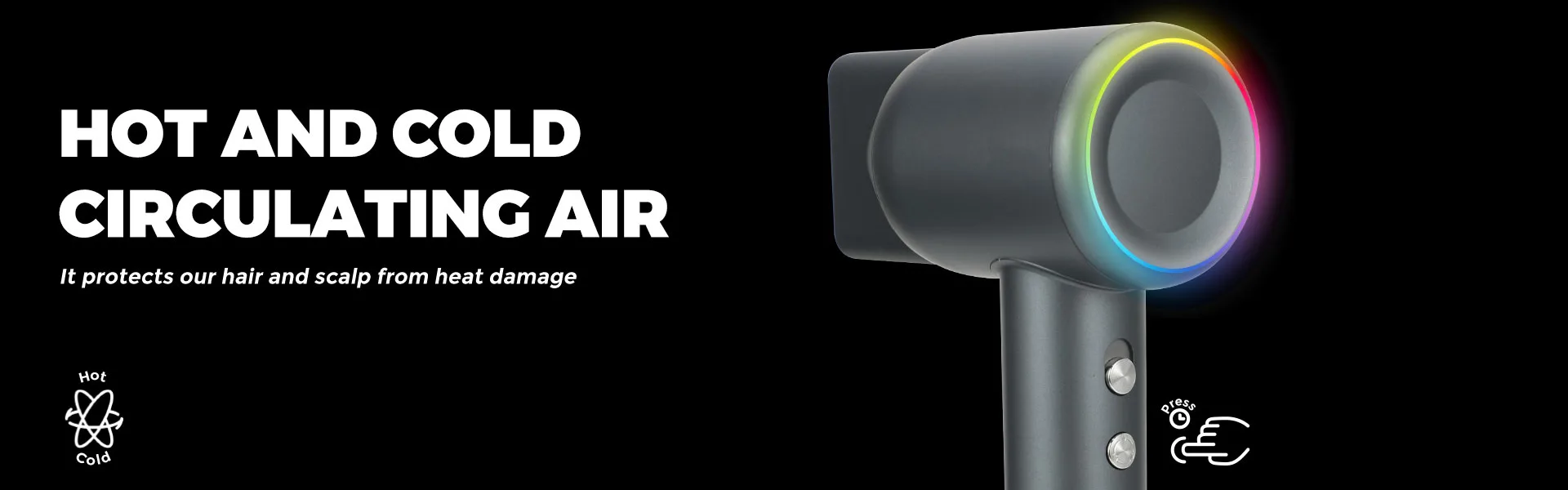 HD-925 high speed hair dryer hot and cold circulating air