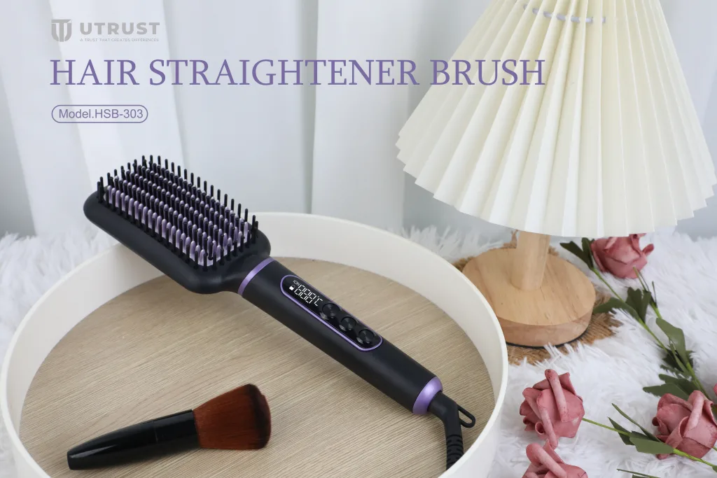 HSB-303 Hair straightener brush supplier